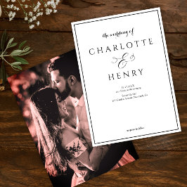 Foto Elegant Callighraphy Script Hochzeit Einladung