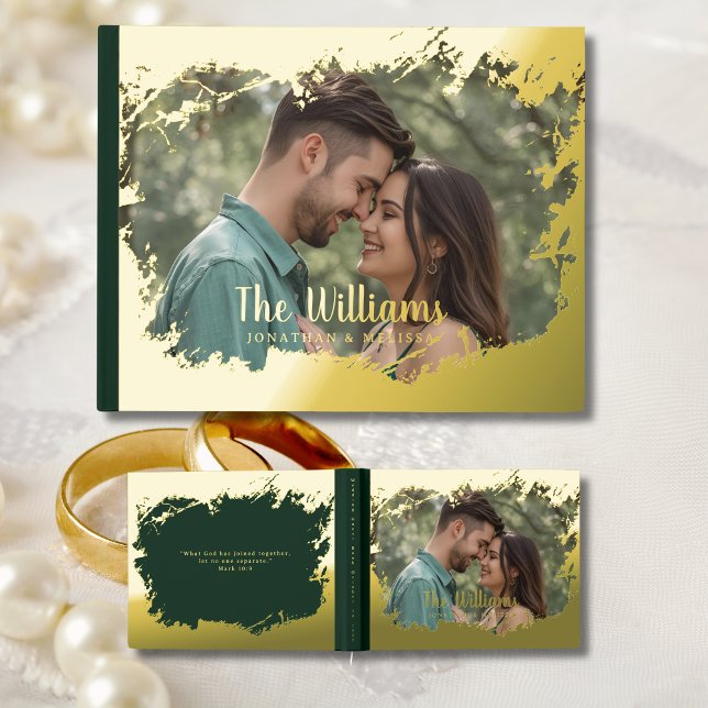 Foto Elegant Foil Frame Gästebuch (Von Creator hochgeladen)