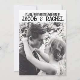 FOTO ELEGANT MINIMALISTISCH WEDD EINLADUNG