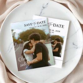 Foto Elegant Save the Date Einladung