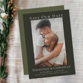 Foto Elegant Save the Date Hochzeit