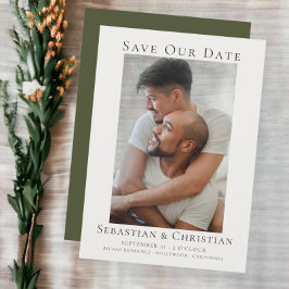 Foto Elegant Save the Date Hochzeit