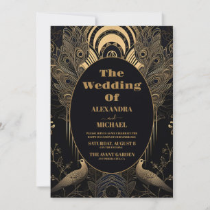 Foto Elegante Art Deco Einladung