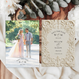 Foto Elegante Barock-Hochzeit Save The Date