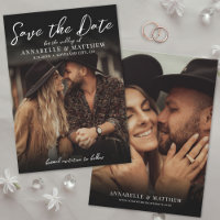 Foto Elegante Schrift Boho Hochzeit