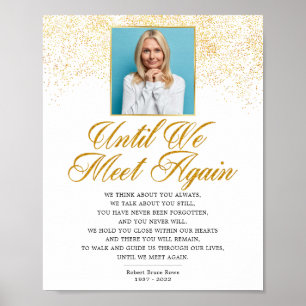 Foto Elegantes Gedächtnis Beerdigung Gedicht Zeich Poster