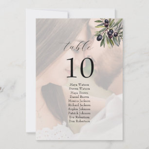 Foto Elfenbein Hochzeit Sitzplan Übersichtsplan