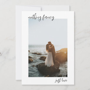 Foto Elopement Wedding Card Einladung