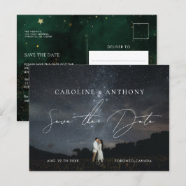 Foto Emerald Green Black Magic Postkarte