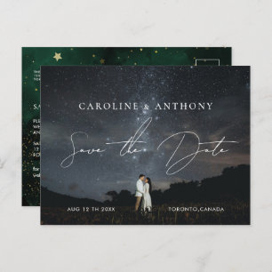 Foto Emerald Green Black Magic Postkarte