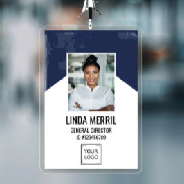 Foto Employee Company Logo Security NAVY Ausweis