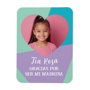 Foto en Corazon Regalo de Gracias Para Magnet