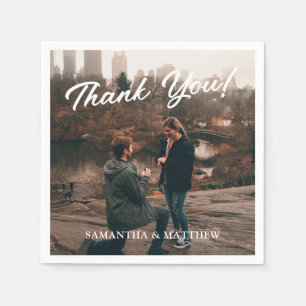 Foto Engagement Party Danke Serviette