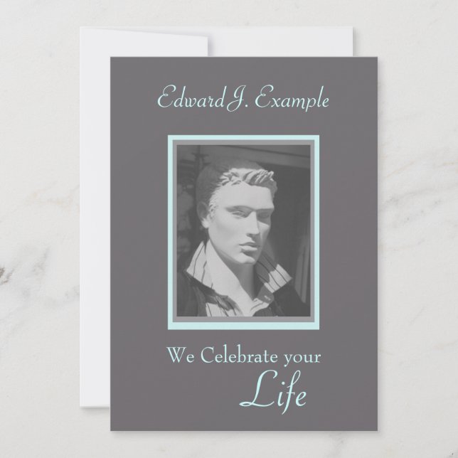 Foto-Erinnerung / Beerdigung Einladung (Vorderseite)