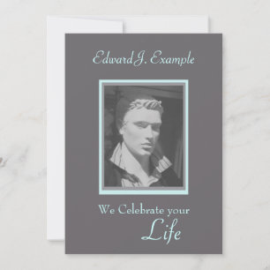 Foto-Erinnerung / Beerdigung Einladung