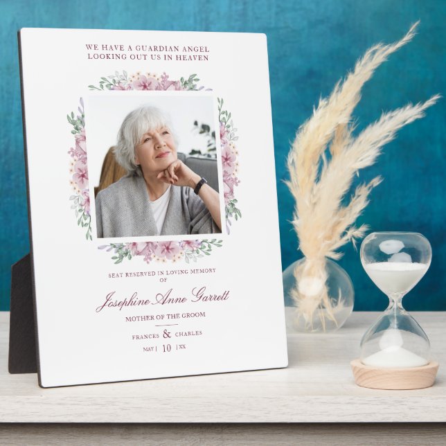 Foto Erinnerung Hochzeit Liebe Ones Pink Shades Fotoplatte (Seite)