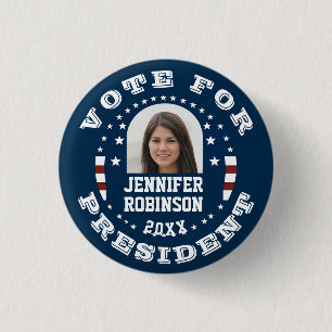 Foto ersetzen   Kampagnen Template Round Pinback B Button