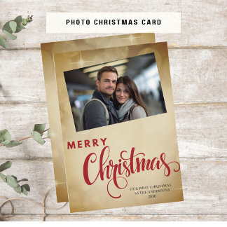 Foto Erste Weihnachtsfeier Verheirateter Urlaub Ka Feiertagskarte