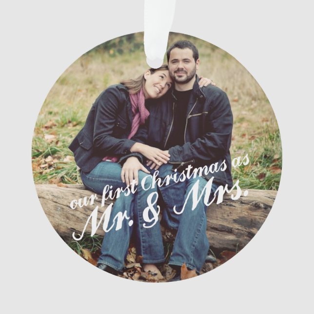 Foto Erster Weihnachtsmann & Mrs. Ornament (Vorderseite)