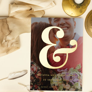 Foto-Et-Zeichen-Vellum-Overlay-Stil „Save the Date Folieneinladung