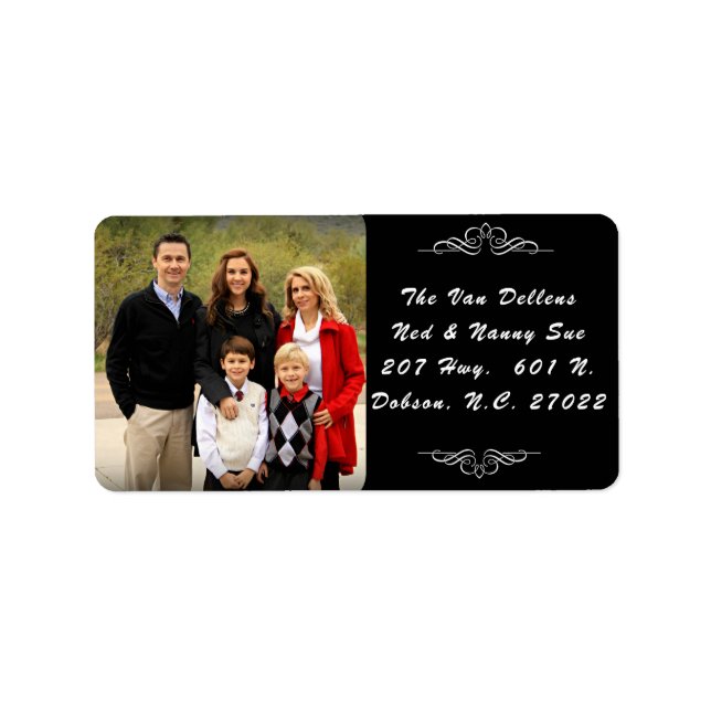 FOTO* ETIKETT HINZUFÜGEN ADRESSAUFKLEBER (Vorne)