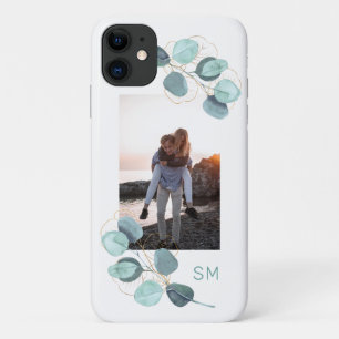 Foto Eukalyptus Botanisch Mit Monogramm Case-Mate iPhone Hülle