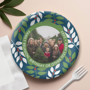 Foto - Eukalyptus - Grenze - Rot-Blau-Grün-Familie Pappteller