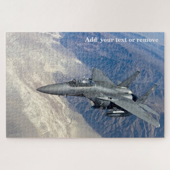 Foto F-15 Strike Eagle Kampfflugzeug, Puzzle (Horizontal)