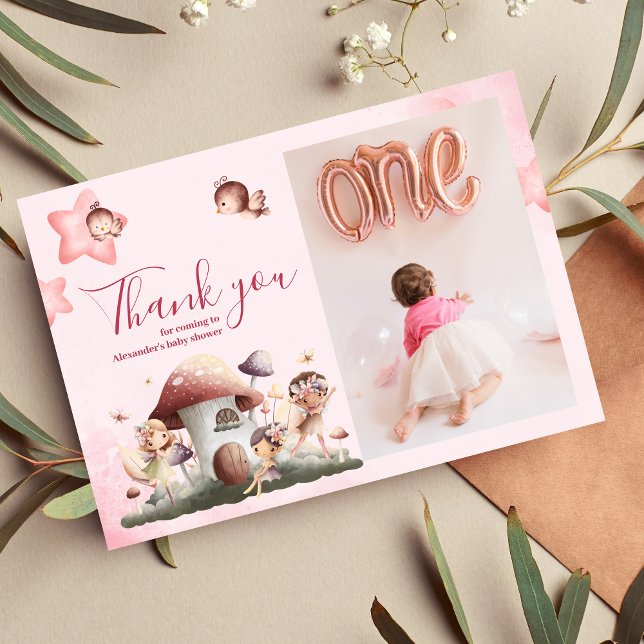 Foto Fairy First Girl's 1. Geburtstag Einladung (Von Creator hochgeladen)