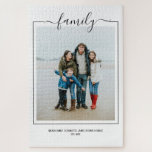 Foto Familie Typografie einzigartig personalisiert Puzzle<br><div class="desc">Typografisches Foto der Familie,  personalisiert durch Ihr Puzzle einzigartig - machen Sie Ihr eigenes Puzzle aus Ricaso - in vielen Größen erhältlich</div>