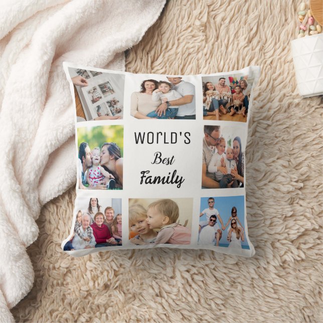 Foto "Familie und Freunde" Kissen (Decke)