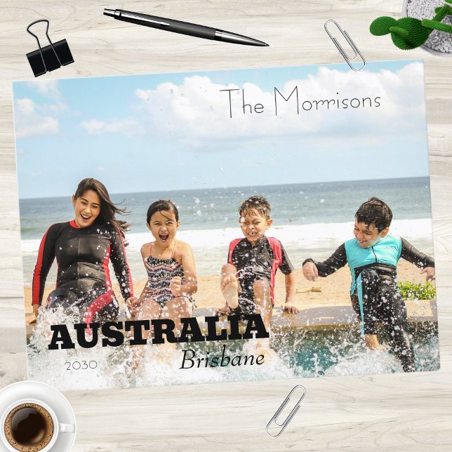 Foto "Familienziel" Feiertagspostkarte (Family Destination Photo Holiday Postcard)