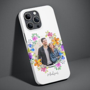 Foto Farbige Blumen Einfach Moderne Personalisiert Case-Mate iPhone 14 Pro Hülle