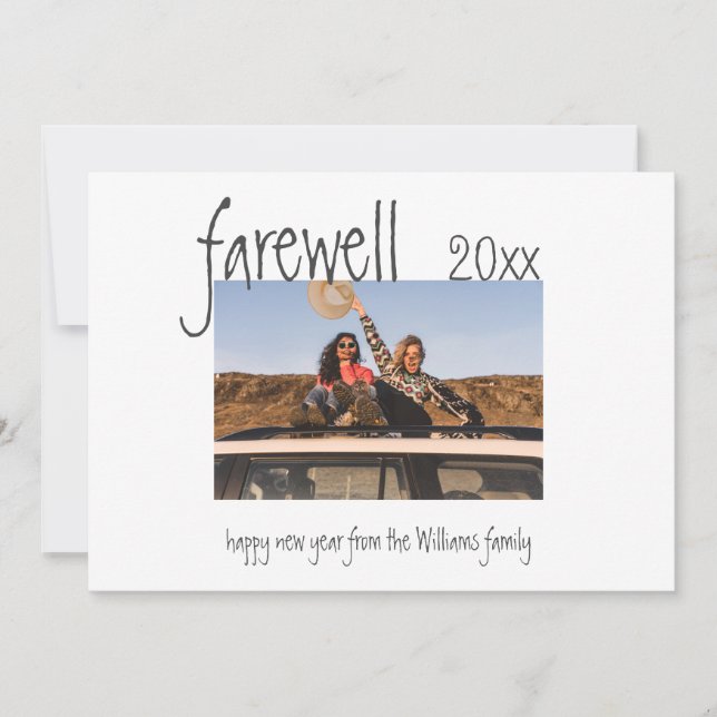 Foto Farewell freut sich über neues Jahr im Überbl (Vorderseite)