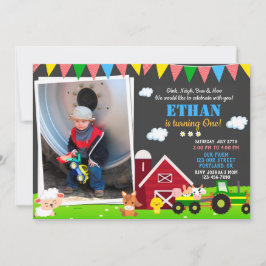 Foto Farm Geburtstagseinladung Barnyard Geburtstag Einladung