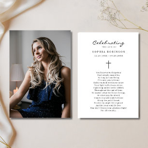 Foto-Feier Beerdigung Lebensbitterkarte Karte