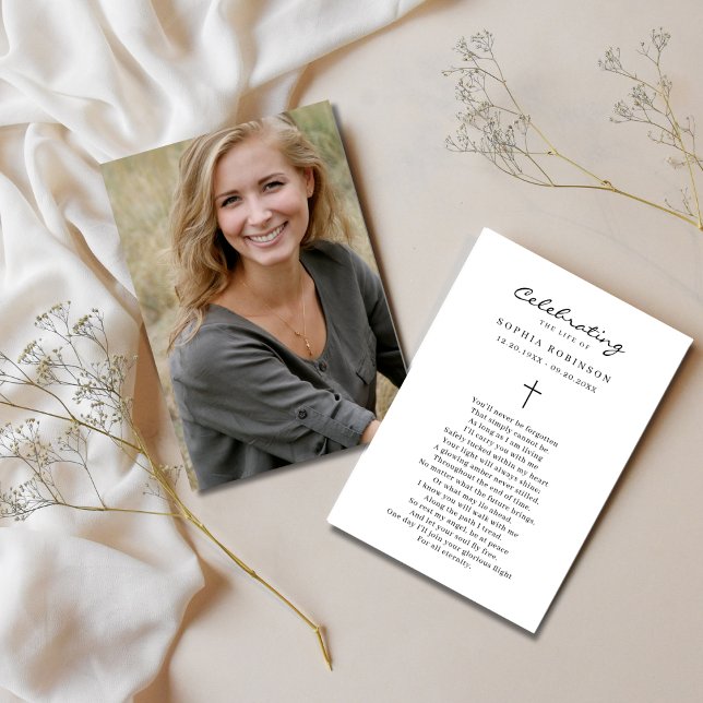 Foto-Feier Beerdigung Lebensbitterkarte Karte (Von Creator hochgeladen)