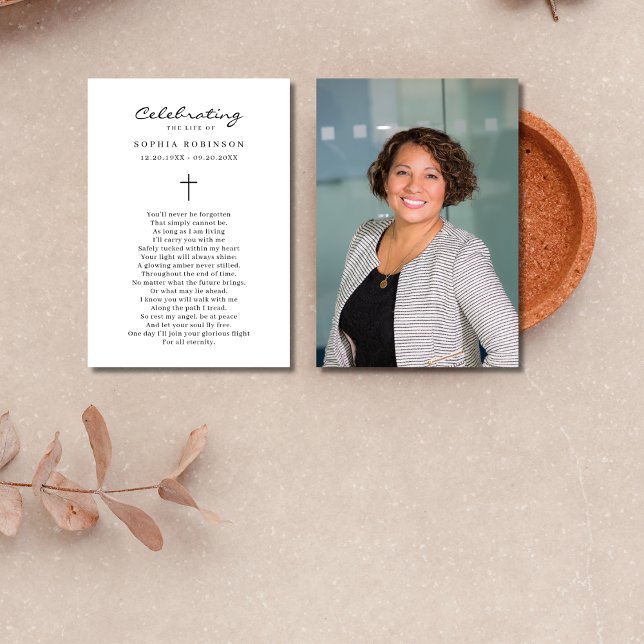 Foto-Feier Beerdigung Lebensbitterkarte Karte (Von Creator hochgeladen)