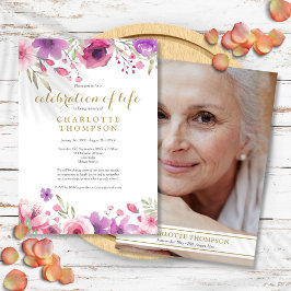 Foto Feier des Lebens Aquarellblume Einladung