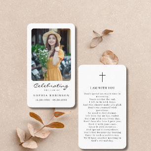 Foto Feier des Lebens Gedenkkarte Visitenkarte