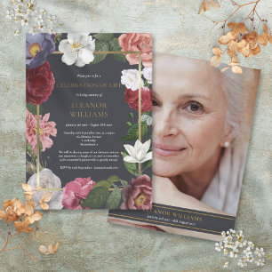 Foto Feier Lebensbeerdigung Rose Blumenbeerdigung Einladung