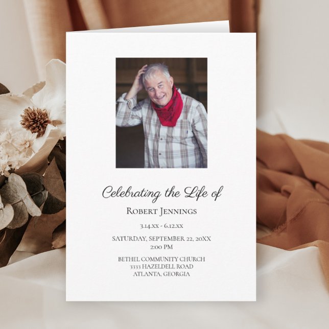 Foto-Feier zur Beerdigung von Lebensgedenken Programm (Von Creator hochgeladen)