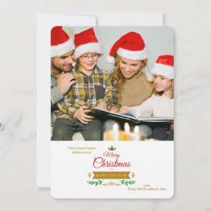 Foto-Feiertags-Karte des Weihnachtselement-1 Feiertagskarte