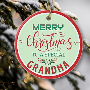 Foto-Feiertagsornament für die besondere Oma! Keramik Ornament