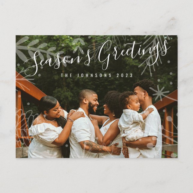 Foto Feiertagspostkarte (Vorderseite)