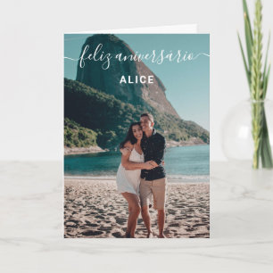 Foto Feliz Aniversario Geburtstagskarte Karte