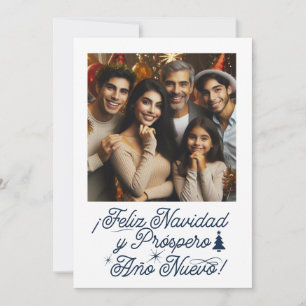 Foto Feliz Navidad & Próspero Año Nuevo Einladung