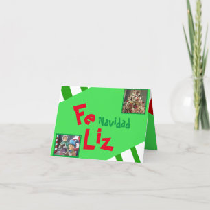 Foto Feliz Navidad Spanischer Weihnachtsbrief Feiertagskarte