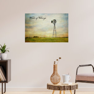 Foto-Fenster des Wandels Poster