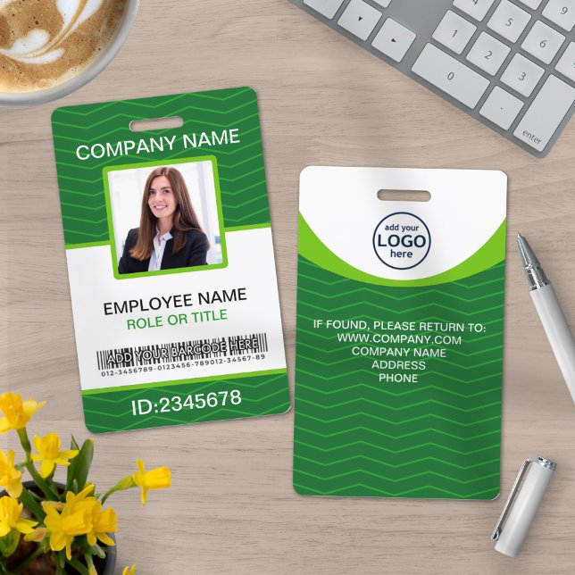 Foto Firmenkundenname Tags Barcode Grün Ausweis (Von Creator hochgeladen)
